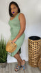Day Dreaming - green midi dress